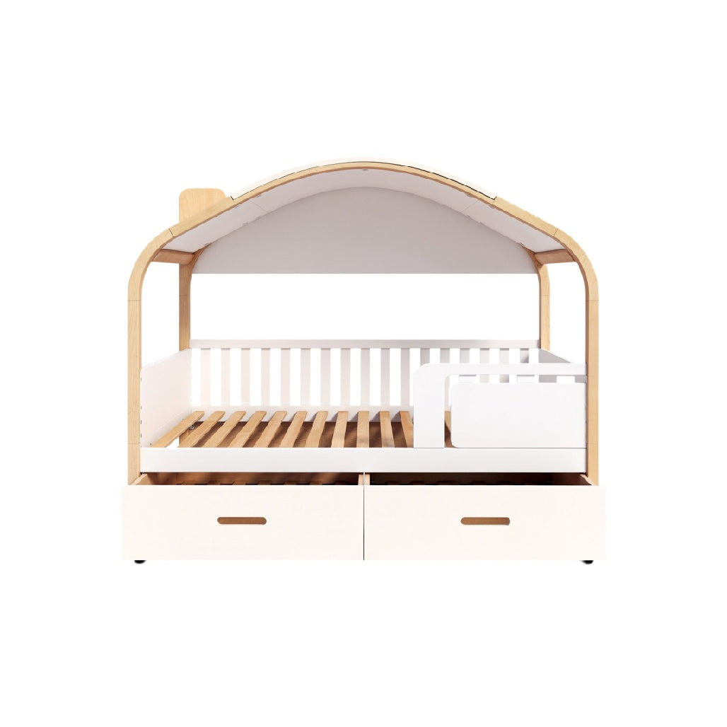 **Cama Infantil Estilo Casa com Armazenamento**