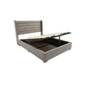 **Cama Box com Dossel Reclinável e Espaço de Armazenamento**